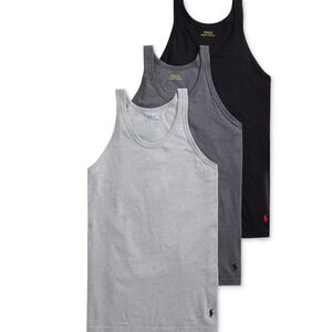 Polo Ralph Lauren Men 3-Pack Slim Fit Classic Undershirts Multi Size S
